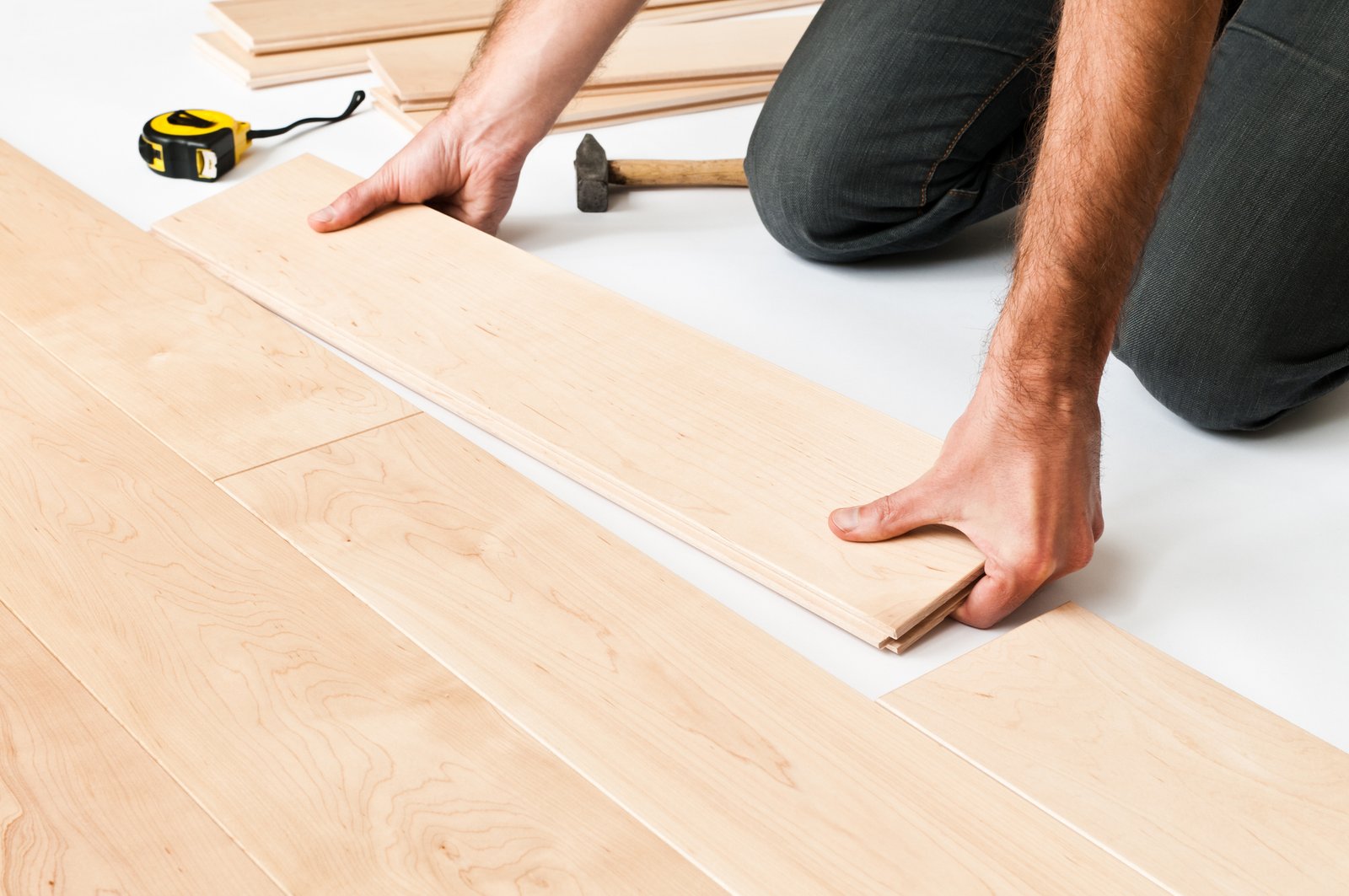Installation of engineered hardwood flooring