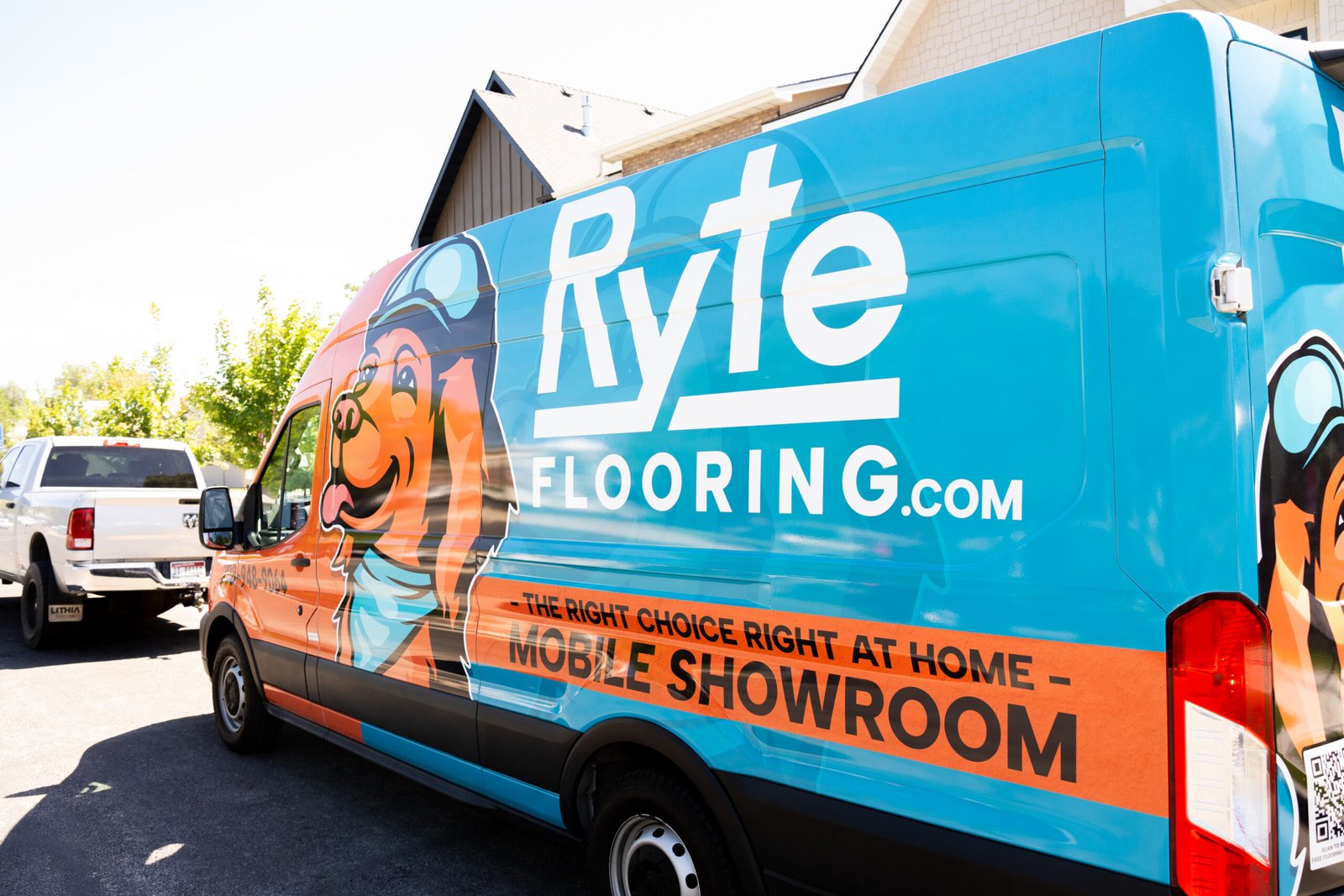Mobile Showroom Van Flooring mobile showroom van from Ryte Flooring.