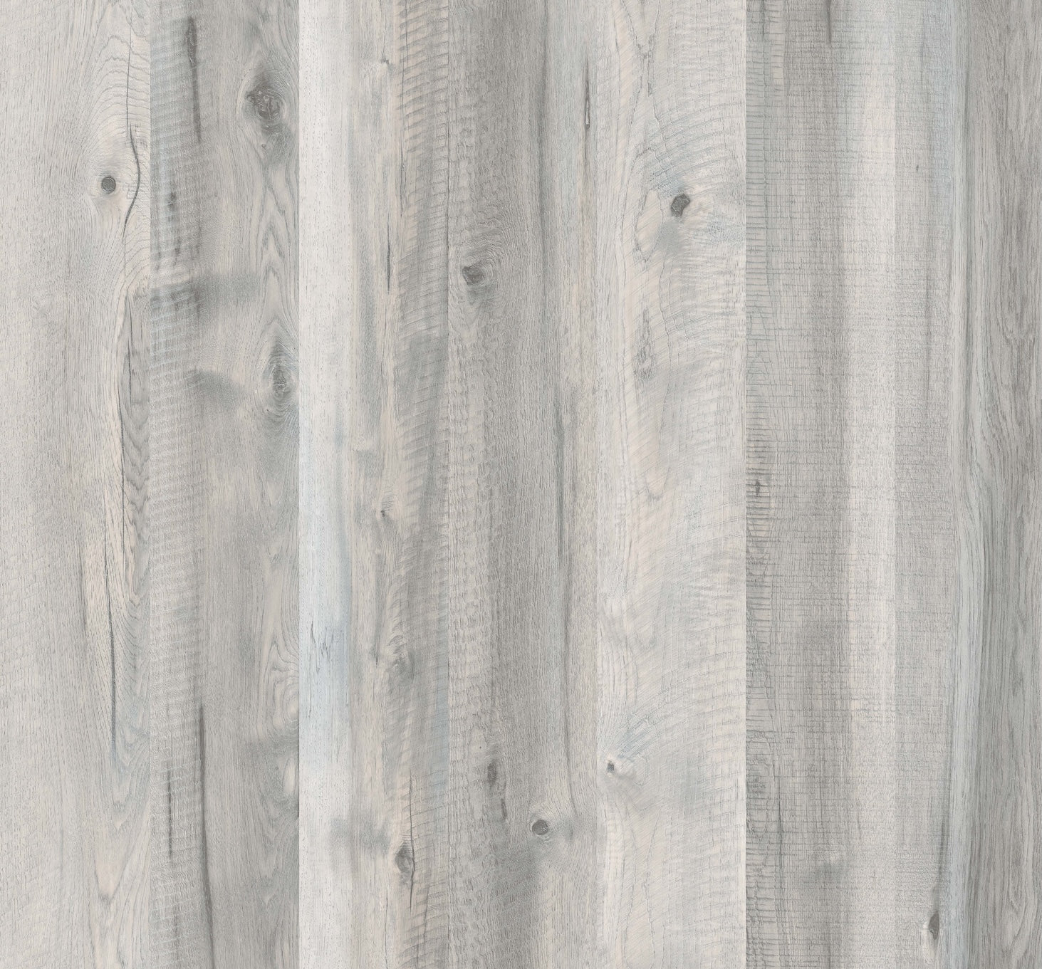 Pale weathered grey-white laminate flooring plank with soft grain.